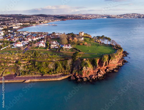 Goodrington Headland in south devon over looking the sea and torbay photo