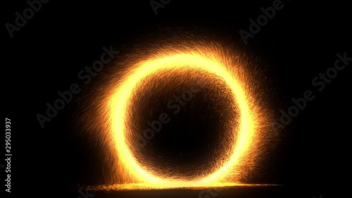 Sparky Portal Effect V2 with Ground Collisions and Alpha Channel