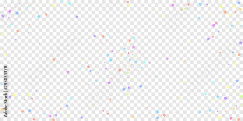Festive confetti. Celebration stars. Colorful star