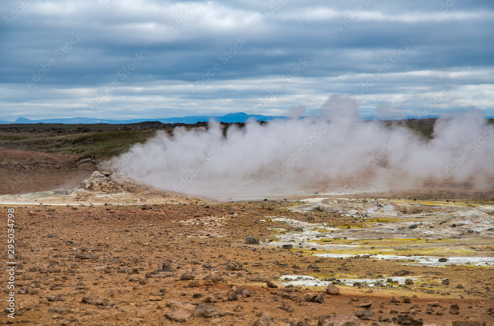 Myvatn geothermal area in Iceland Myvatn geothermal area in Iceland