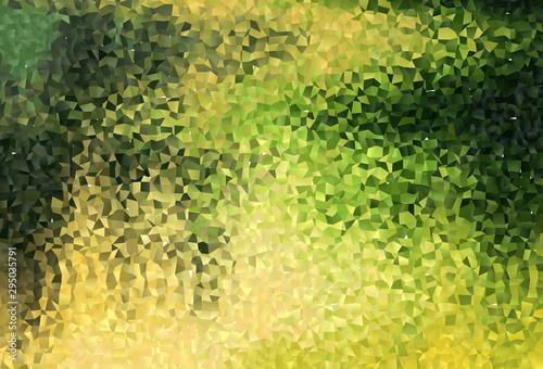 Light Green, Yellow vector background with rectangles.