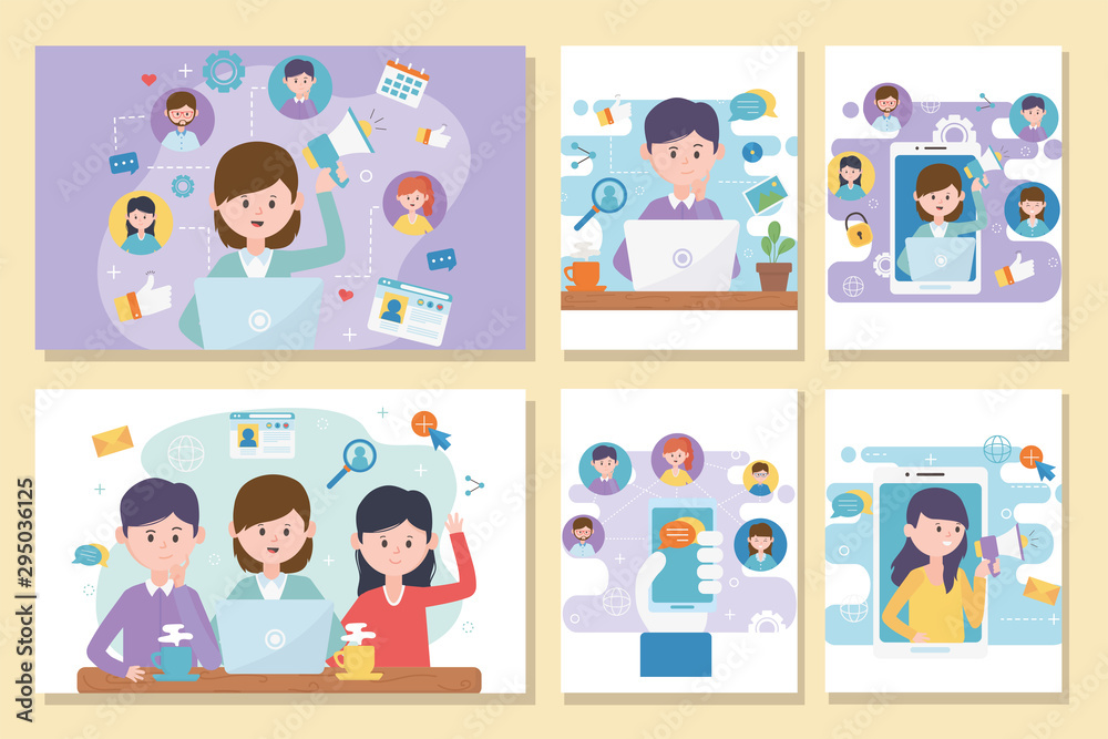 network social media people collection