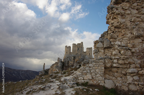 Medieval castle Rocca di Calascio  Abruzzo  Italy  location of the films In the name of the Rose and Ladyhawke.