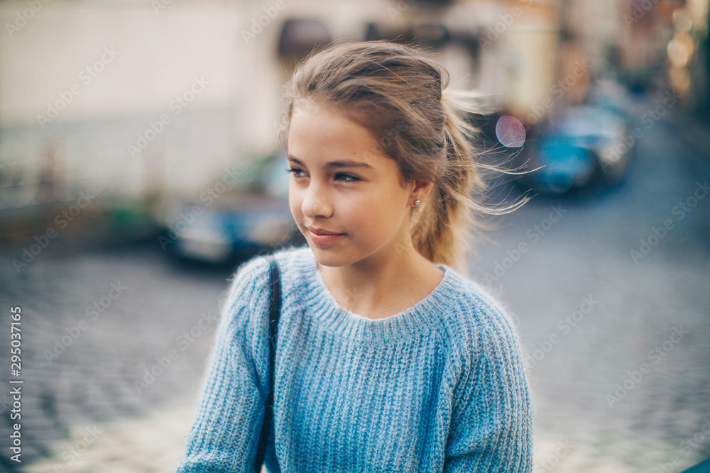 Portrait little girl child