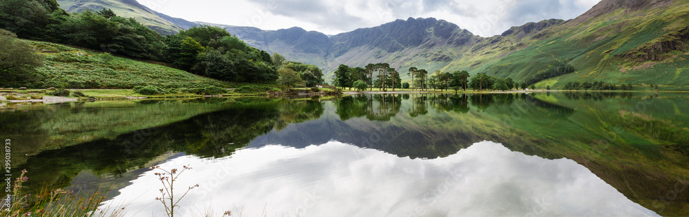 Buttermere, Lake District, perfectly still, calm, reflection in the lake