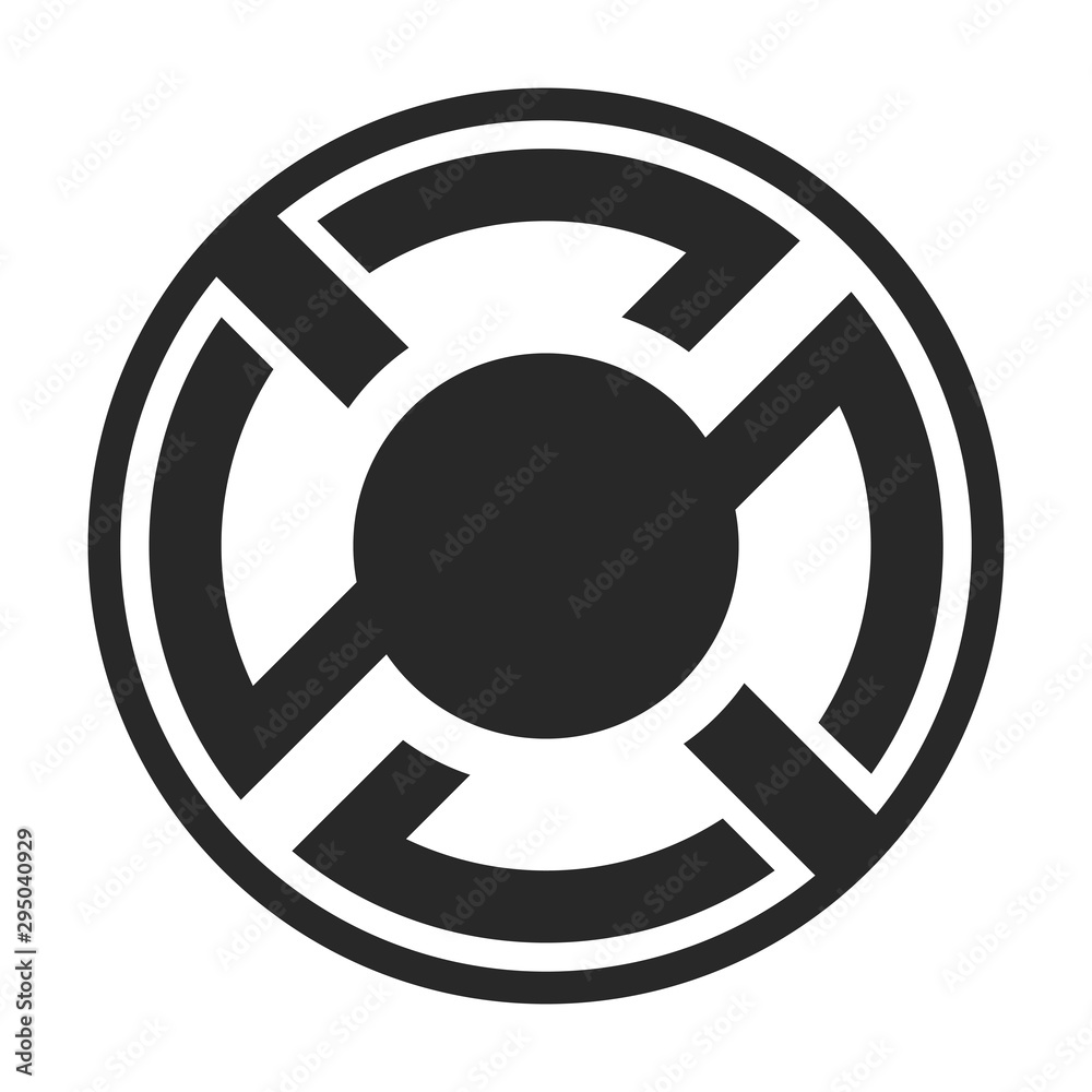 Abstract decorative round element. Circle geometrical ornament. Abstract decorative round element. Circle geometrical ornament.
