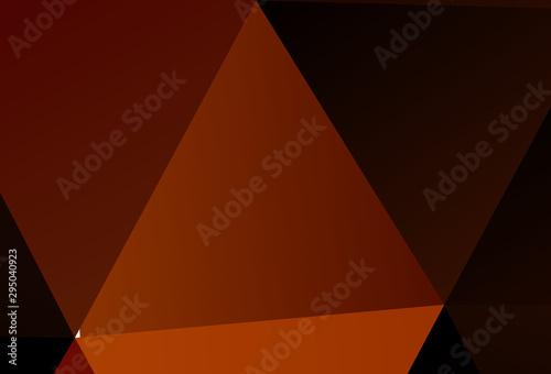 Dark Blue, Green vector polygonal background.