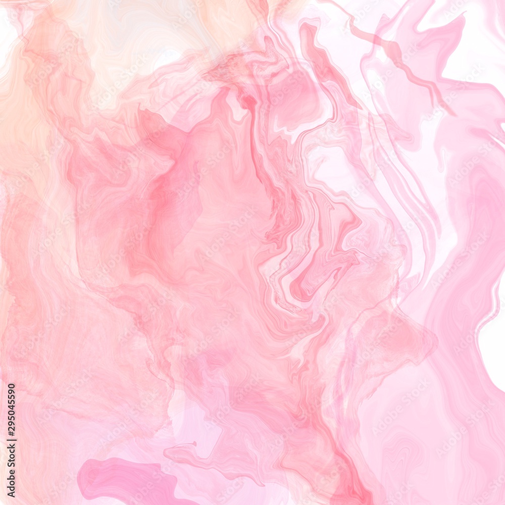 Fototapeta premium colorful abstract illustration with marble effect. pink liquid art for invitation, banners, wallpaper 