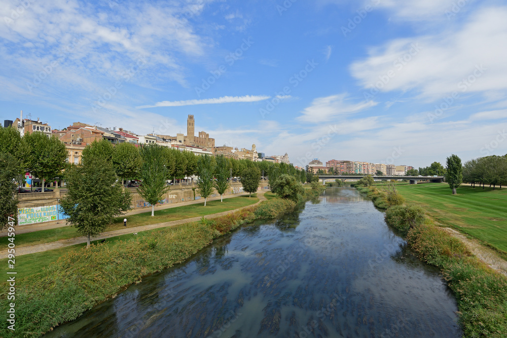 view of Lleida, Catalonia, Spain