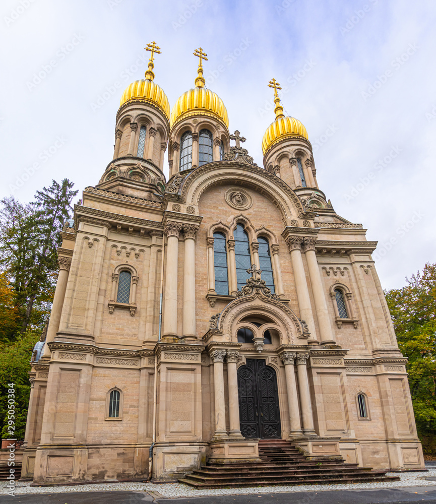 Fototapeta premium Wiesbaden Russisch Orthodoxe Kirche