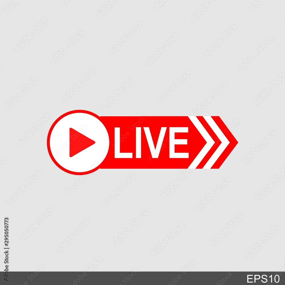 Live Streaming Icon, Badge, Emblem for broadcasting or online tv stream.vector design Live Streaming Icon, Badge, Emblem for broadcasting or online tv stream.vector design