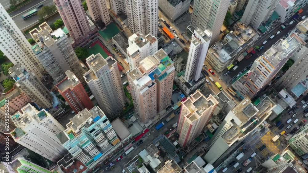Top view of Hong Kong city Top view of Hong Kong city