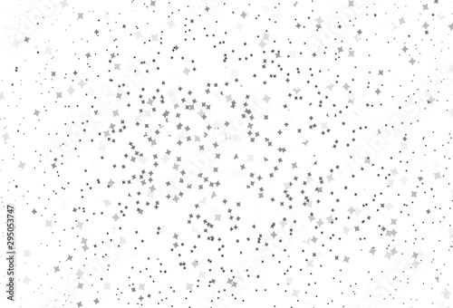 Light Gray vector pattern with christmas stars.
