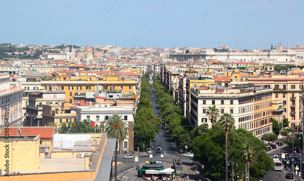 Fototapeta premium Rome - skyline view of the city from the Vatican