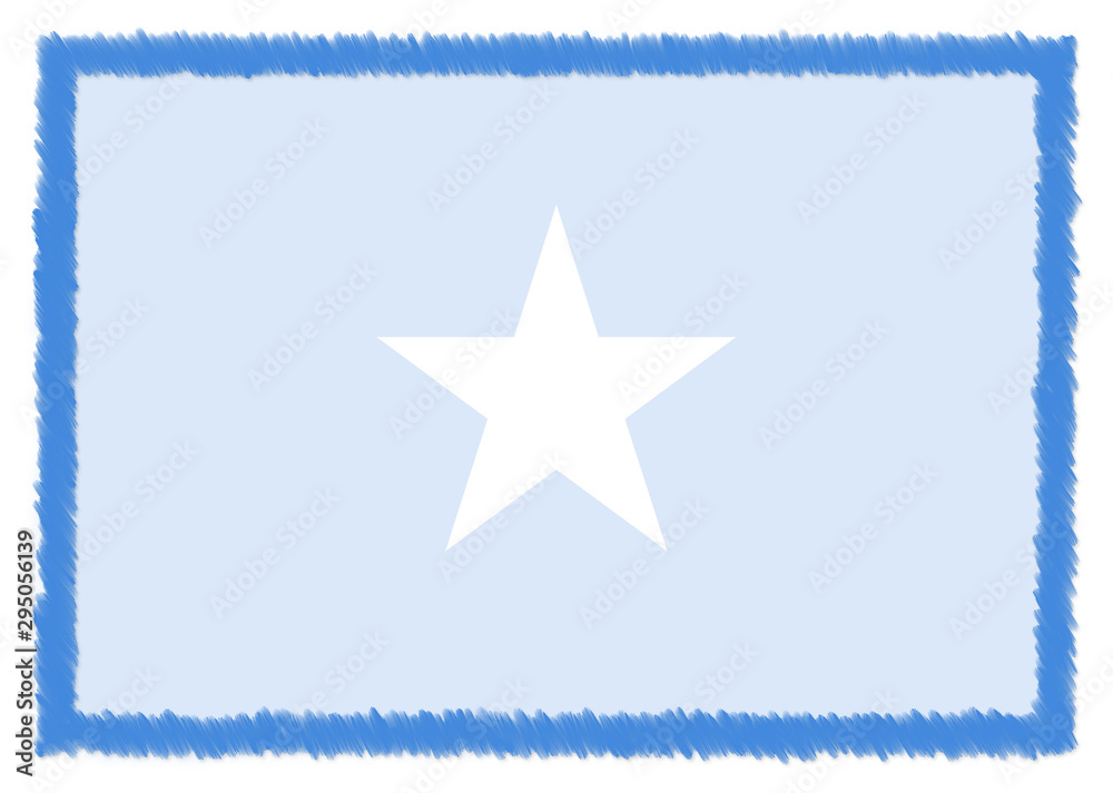Fototapeta premium Border made with Somalia national flag.