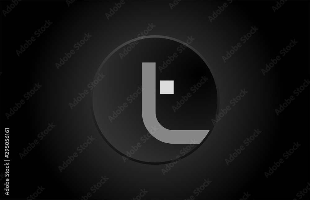 black and white alphabet letter t circle logo icon design - obrazy, fototapety, plakaty 