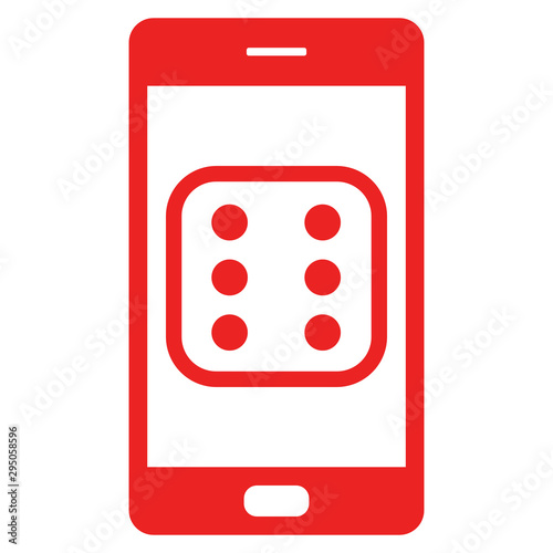 Würfel und Smartphone