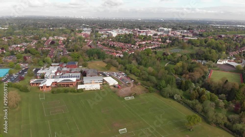 Modern Secondary School West Midlands Aerial 4K Cine D photo