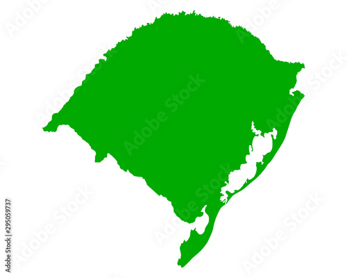 Karte von Rio Grande do Sul