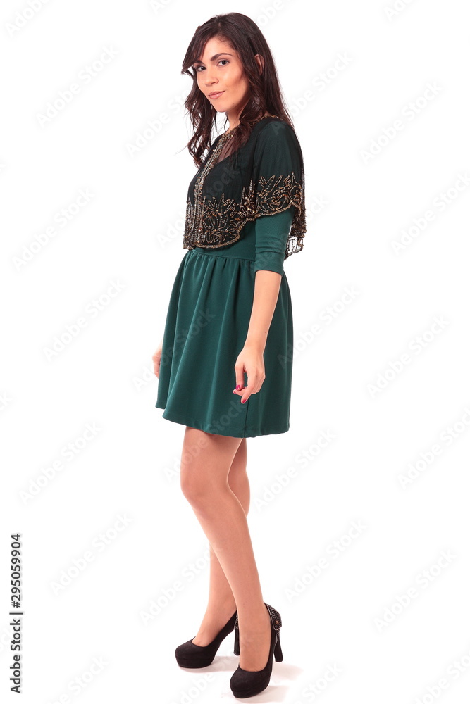 Portrait of a beautiful lady posing for the camera on isolated background Portrait of a beautiful lady posing for the camera on isolated background