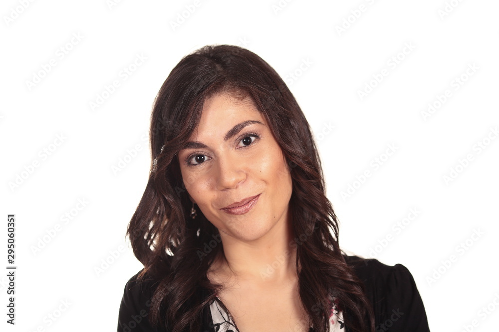 Portrait of a beautiful lady posing for the camera on isolated background Portrait of a beautiful lady posing for the camera on isolated background