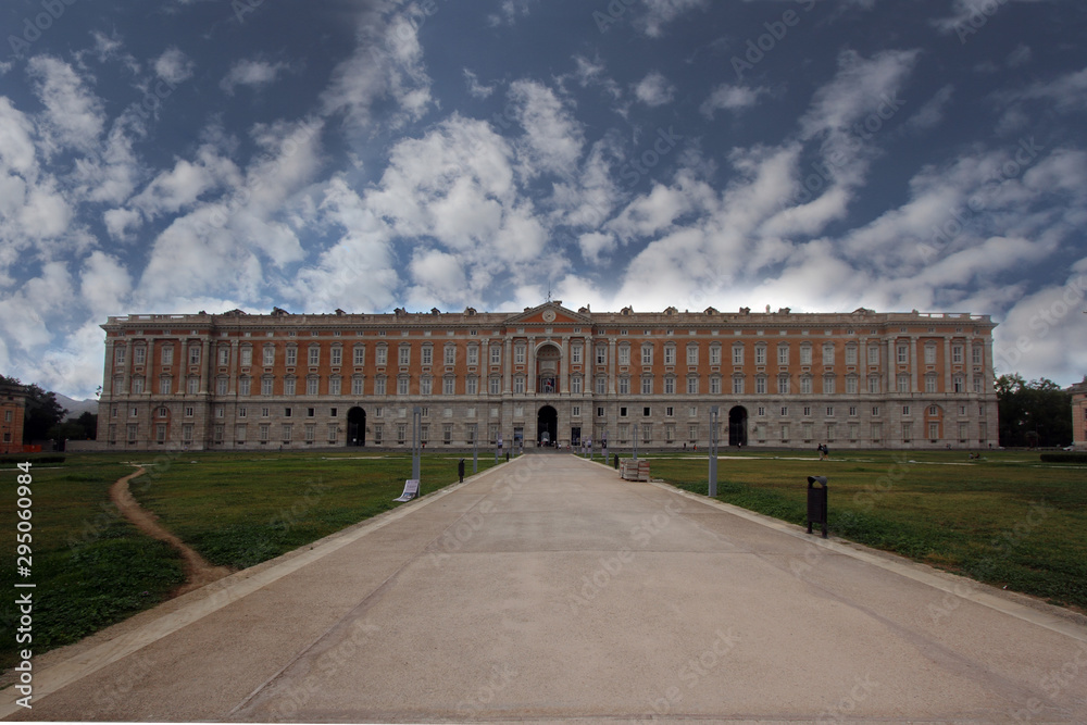 Caserta, Italy - September 25, 2019: The Royal Palace of Caserta