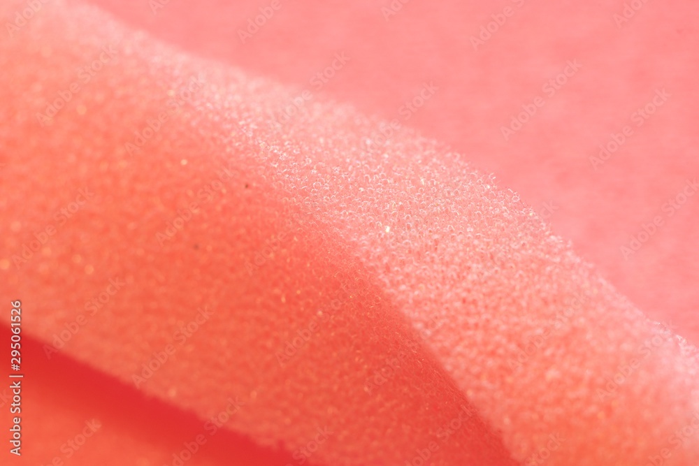 White and Pink artificial foam, foam texture on a light background. White and Pink artificial foam, foam texture on a light background.