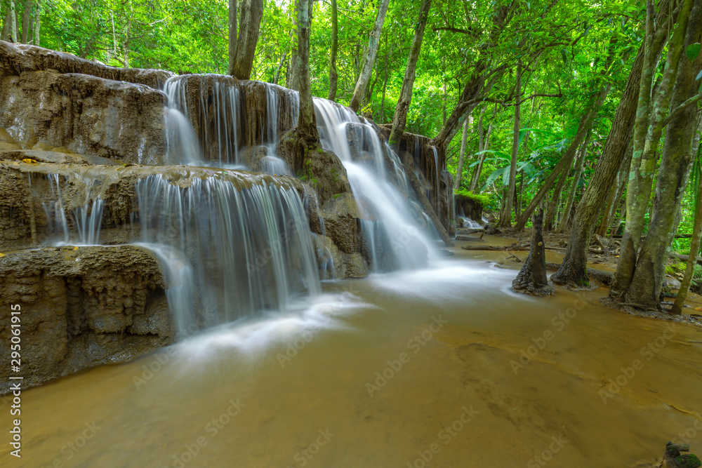 Pa Wai Waterfall,Beautiful waterfall in Tropical Rain forest,Tak Province, Thailand