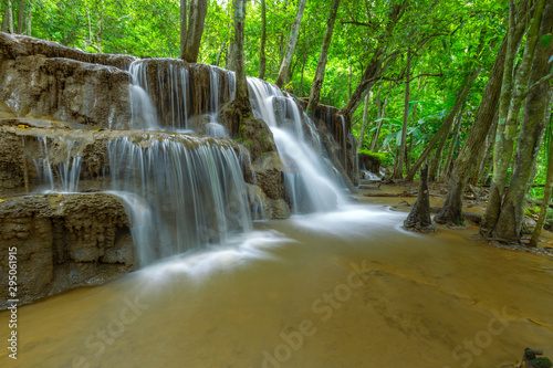 Pa Wai Waterfall Beautiful waterfall in Tropical Rain forest Tak Province  Thailand