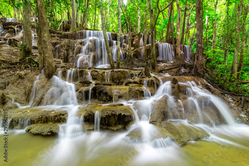 Fototapeta Naklejka Na Ścianę i Meble -  Pa Wai Waterfall,Beautiful waterfall in Tropical Rain forest,Tak Province, Thailand