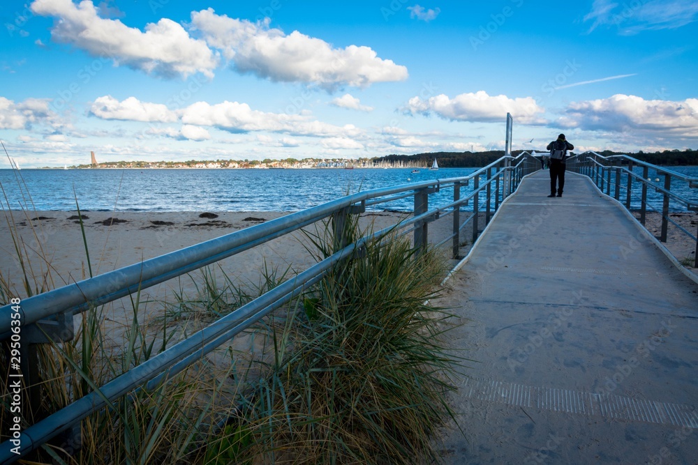 Fototapeta premium Steg am Falckensteiner Strand, Ostsee