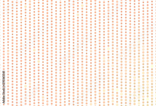 Light Orange vector pattern with spheres.