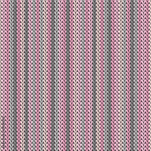 Woolen vertical stripes christmas knit geometric 