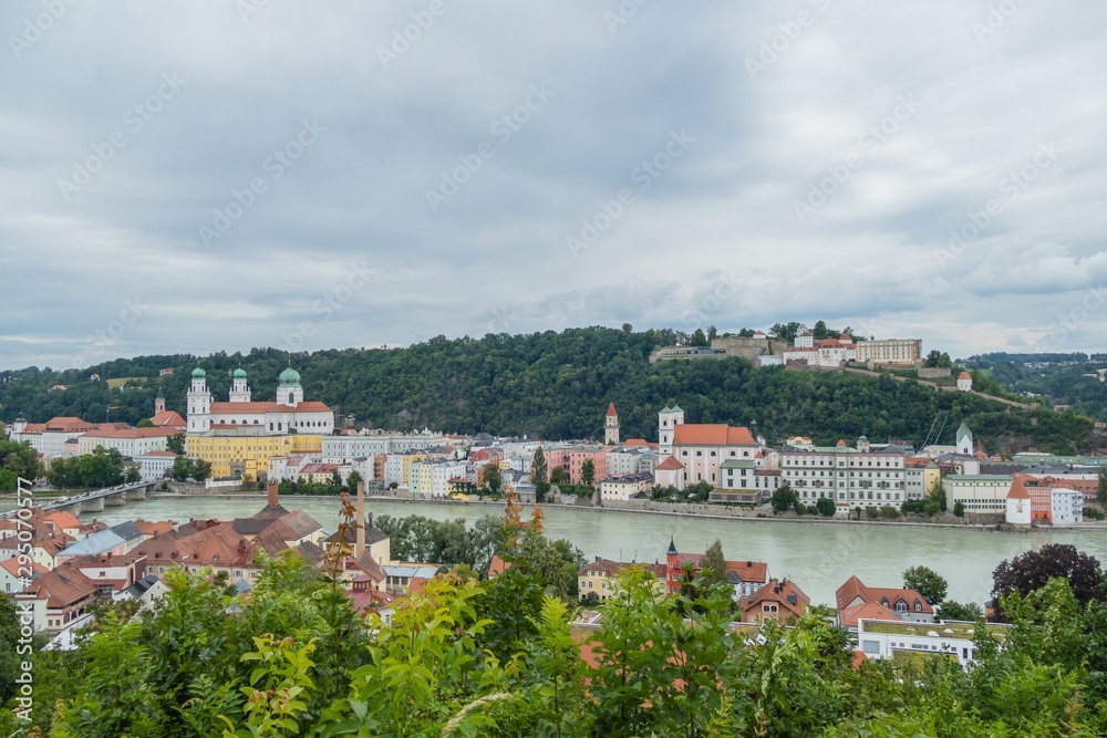 Donaustadt Passau von oben