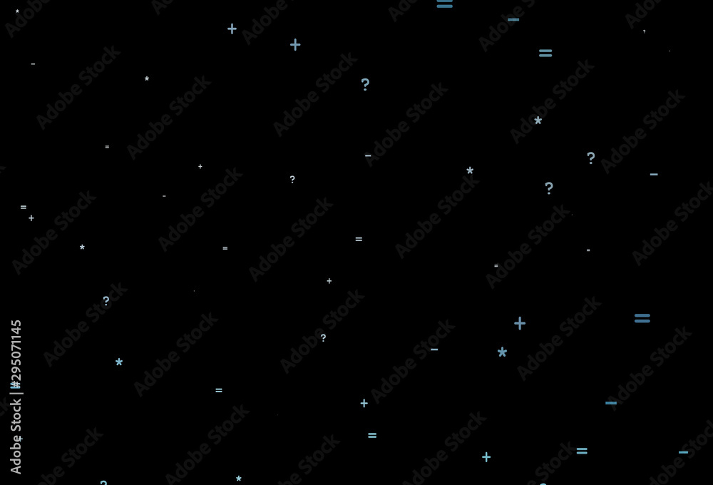 Dark BLUE vector layout with algebra elements. Dark BLUE vector layout with algebra elements.