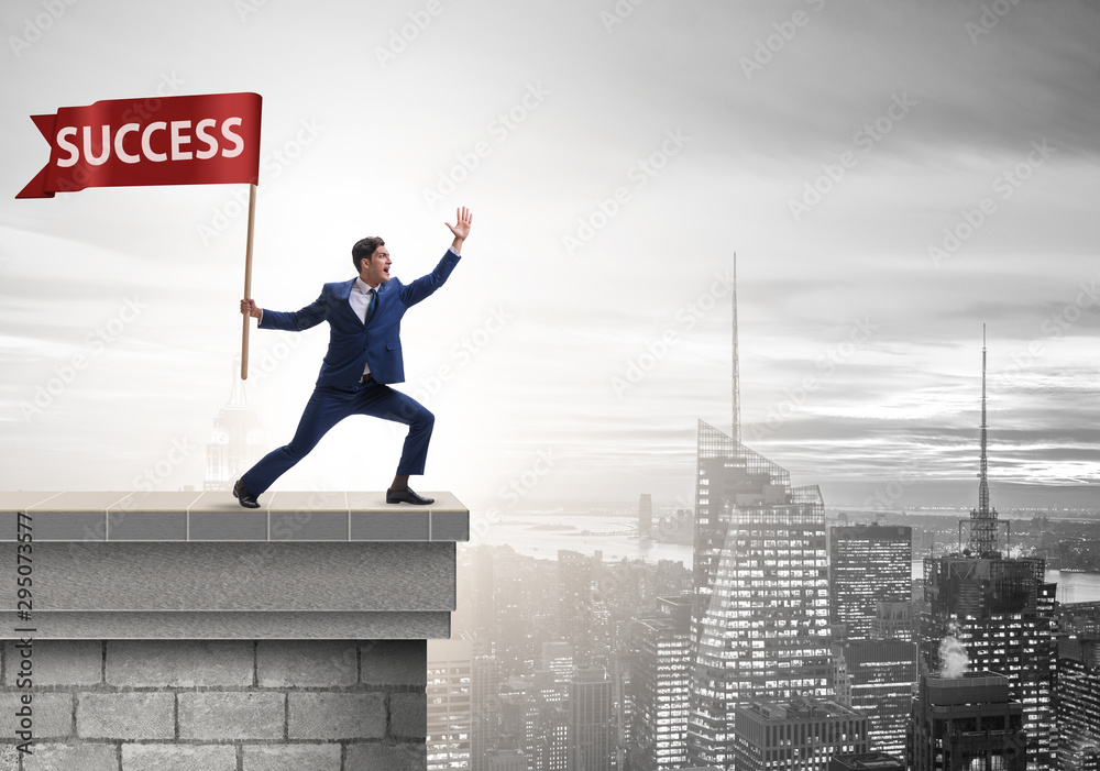 Businessman in success business concept Businessman in success business concept