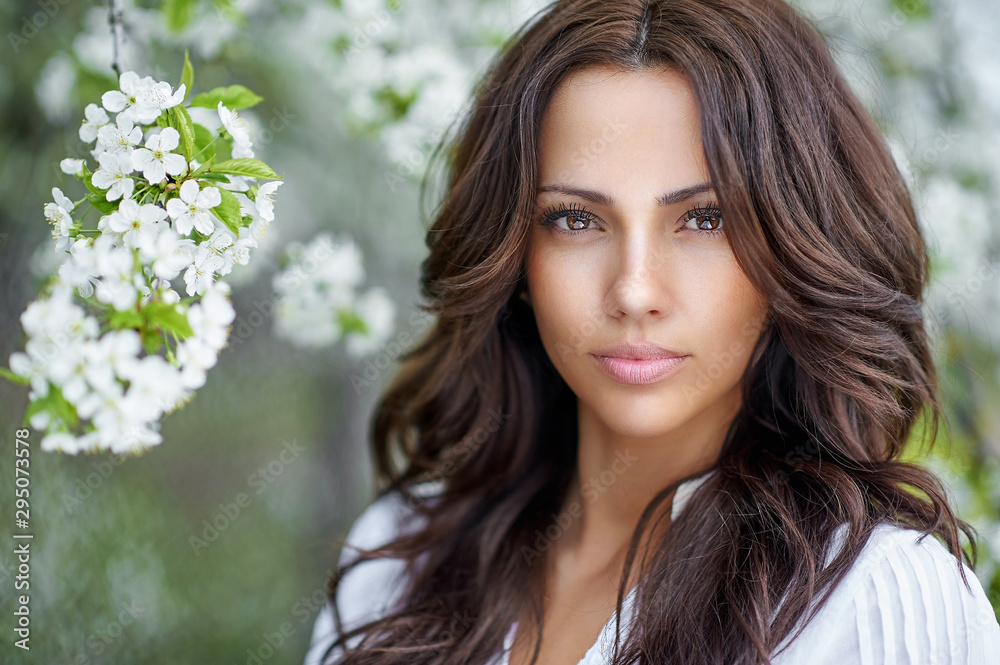 Beautiful woman face with perfect skin - close up Beautiful woman face with perfect skin - close up