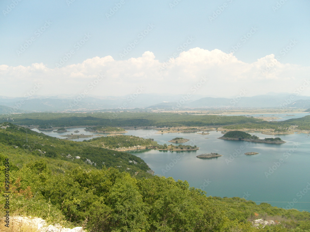 Salt lakes near town of Nikšić montenegro