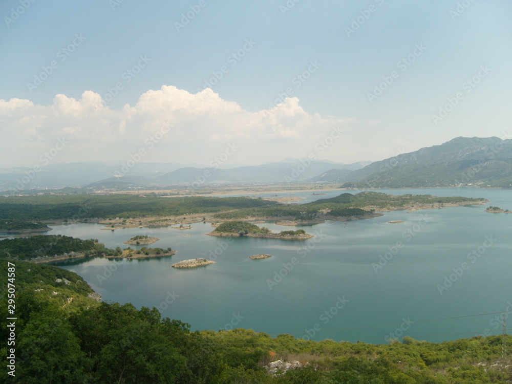 Salt lakes near town of Nikšić montenegro