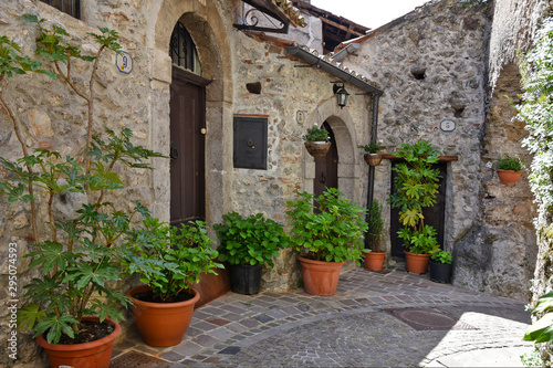 A day of vacation in a medieval village of Polla in the province of Salerno