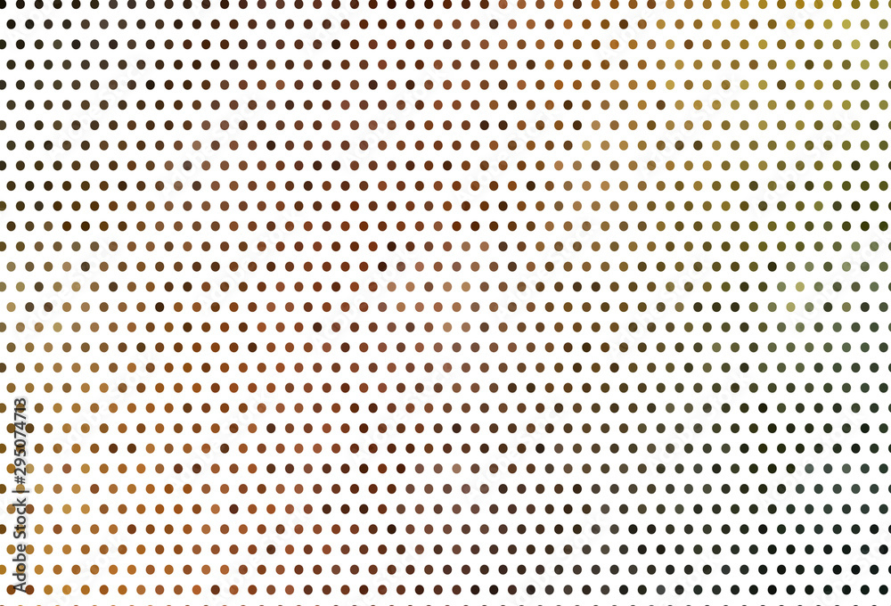 Dark Green, Yellow vector texture with disks.