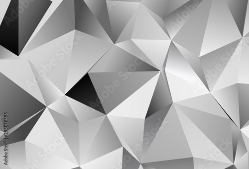 Light Gray vector texture with triangular style. © smaria2015