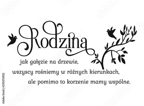 Obraz Rodzina jak gołębie na drzewie