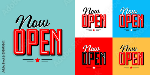 Now open