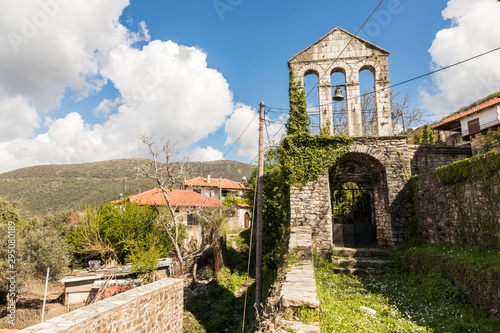Andritsaina, Greece. Church of Saint John (Agios Ioannis) in this scenic town in the mountainous interior of the Peloponnese peninsula