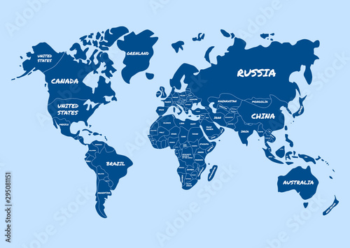World map vector