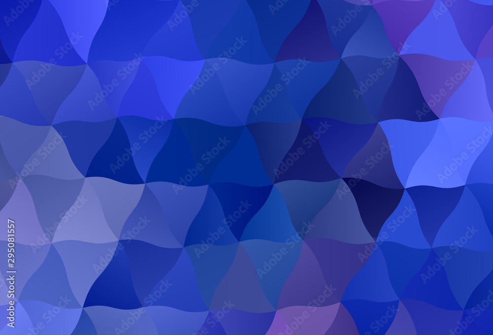 Fototapeta premium Light BLUE vector abstract mosaic background.