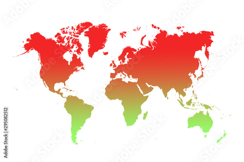 Fototapeta Naklejka Na Ścianę i Meble -  globe earth map red hot background