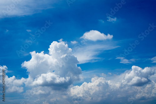 blue sky with white clouds © chayanit