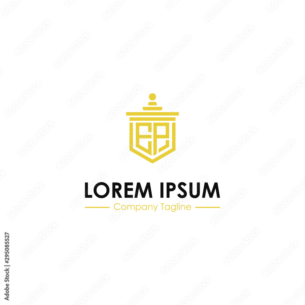 logo design inspiration for companies from the initial letters of the EP logo icon. -Vector logo design inspiration for companies from the initial letters of the EP logo icon. -Vector